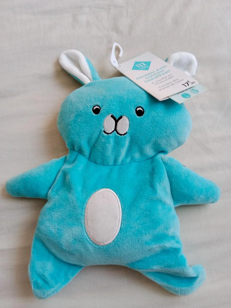 doudou avec coussin chauffant Tex   NEUF